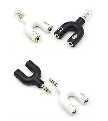 Адаптер‑разветвитель аудио 3,5 мм (U‑образный), для гарнитуры с at lalafo.kg Адаптер‑разветвитель аудио 3,5 мм (U‑образный), для гарнитуры с