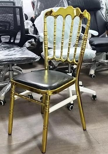 Стул для кафе, ресторанов, Новый, Другой материал, цвет - Золотой at lalafo.kg Стул для кафе, ресторанов, Новый, Другой материал, цвет - Золотой