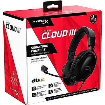 Гарнитура HyperX Cloud III - Формат: проводная игровая гарнитура с at lalafo.kg Гарнитура HyperX Cloud III - Формат: проводная игровая гарнитура с