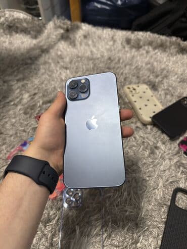 IPhone 12 Pro Max, Новый, 128 ГБ, Синий, Чехол, 76 % at lalafo.kg IPhone 12 Pro Max, Новый, 128 ГБ, Синий, Чехол, 76 %