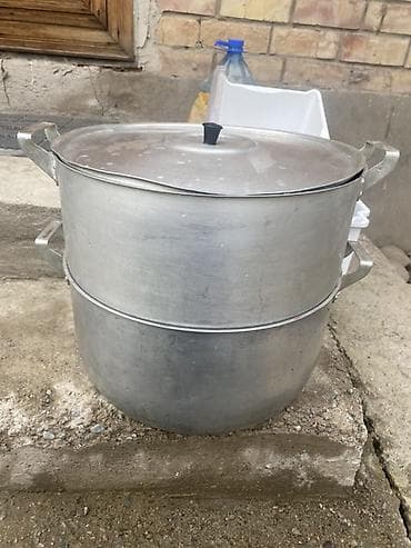 Алюминиевая пароварка (мантышница) с крышкой - Материал: пищевой at lalafo.kg Алюминиевая пароварка (мантышница) с крышкой - Материал: пищевой