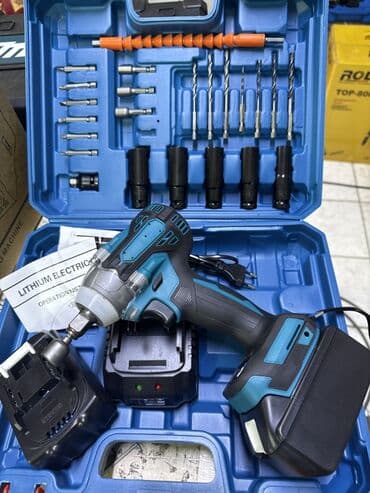 Инструмент по низким ценам: Гайковерт Аккумуляторный ударный гайковерт/шуруповерт в чемодане с at lalafo.kg Инструмент по низким ценам: Гайковерт Аккумуляторный ударный гайковерт/шуруповерт в чемодане с