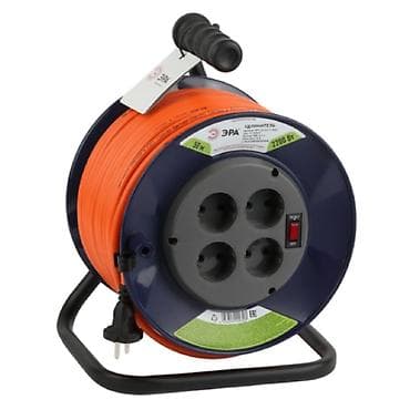 Удлинитель, На катушке, Длина: 50 м, 4 розетки at lalafo.kg Удлинитель, На катушке, Длина: 50 м, 4 розетки