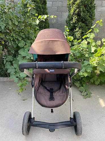 Коляска, цвет - Коричневый, Б/у at lalafo.kg Коляска, цвет - Коричневый, Б/у