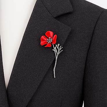 Брошь “Красный мак” 🌺 – элегантный стиль Изящная брошь в виде цветка at lalafo.kg Брошь “Красный мак” 🌺 – элегантный стиль Изящная брошь в виде цветка