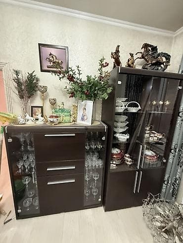 Гарнитур для зала, Комод, ДСП, цвет - Коричневый at lalafo.kg Гарнитур для зала, Комод, ДСП, цвет - Коричневый