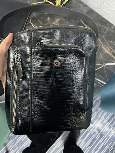 Мужская сумка через плечо (кросс-боди) - Цвет: черный - Материал lalafo.kg да — 2 Мужская сумка через плечо (кросс-боди) - Цвет: черный - Материал — 2