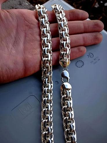 Чынжыр, Бисмарк, Үлгүсү 925, Эркектердики, Жаңы lalafo.kg да — 4 Чынжыр, Бисмарк, Үлгүсү 925, Эркектердики, Жаңы — 4