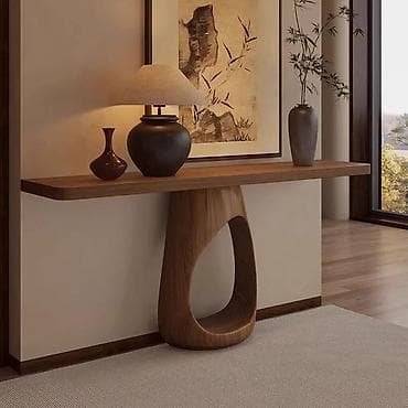 Консольный стол в современном органическом стиле - Материал: массив at lalafo.kg Консольный стол в современном органическом стиле - Материал: массив