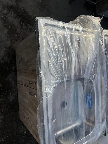 Тумба для кухни, С мойкой, Другая установка, Дерево, цвет - Серый at lalafo.kg Тумба для кухни, С мойкой, Другая установка, Дерево, цвет - Серый