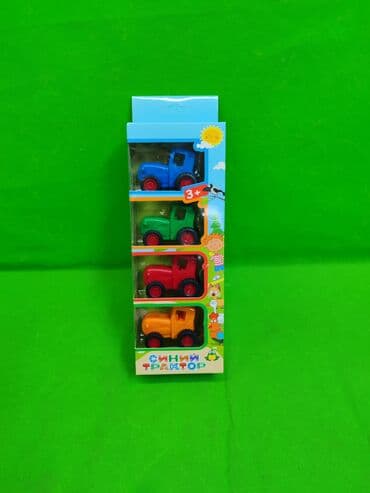 Синий трактор игрушки модельки в комплекте для детей🚜 Комплектация at lalafo.kg Синий трактор игрушки модельки в комплекте для детей🚜 Комплектация