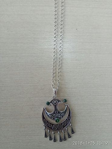 Күмүш сөйкөлөр: Красивый большой кулон, национальный, серебряный, вместе с серебряной lalafo.kg да — 2 Күмүш сөйкөлөр: Красивый большой кулон, национальный, серебряный, вместе с серебряной — 2