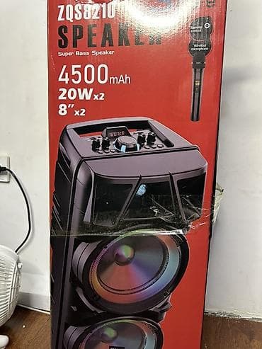 Линолеум: Портативная акустическая система ZQS8210 - Два динамика по 8" с яркой lalafo.kg да — 2 Линолеум: Портативная акустическая система ZQS8210 - Два динамика по 8" с яркой — 2