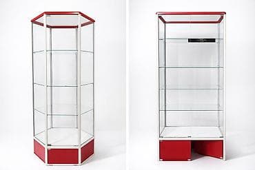 Стеклянные вертикальные витрины (L- и угловые секции) на алюминиевом at lalafo.kg Стеклянные вертикальные витрины (L- и угловые секции) на алюминиевом