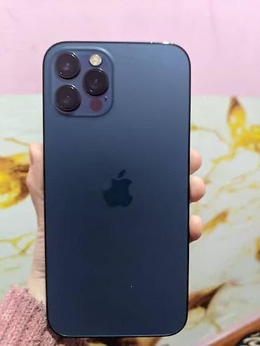 IPhone 12 Pro, 128 ГБ, Pacific Blue, Чехол, 75 % at lalafo.kg IPhone 12 Pro, 128 ГБ, Pacific Blue, Чехол, 75 %