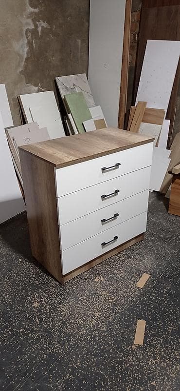 Комод для одежды, Без зеркала, ЛДСП, цвет - Коричневый at lalafo.kg Комод для одежды, Без зеркала, ЛДСП, цвет - Коричневый