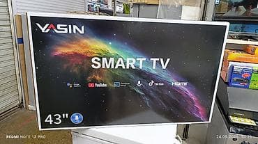 Срочная акция телевизор YASIN 43 cmart android 14 Модель 43E9000 Цена at lalafo.kg — 1 Срочная акция телевизор YASIN 43 cmart android 14 Модель 43E9000 Цена — 1