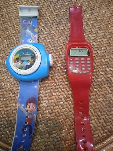 Детские наручные часы. 1) Синие электронные часы с at lalafo.kg — 1 Детские наручные часы. 1) Синие электронные часы с — 1