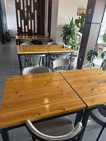 Кафеге коюлуучу столдор: Кафе үчүн үстөл, Колдонулган, Тик бурчтуу, түсү - Күрөң lalafo.kg да — 2 Кафеге коюлуучу столдор: Кафе үчүн үстөл, Колдонулган, Тик бурчтуу, түсү - Күрөң — 2