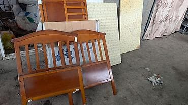 Бала үчүн комод: Детская деревянная кроватка с матрасом (разборная) - Материал: массив lalafo.kg да — 3 Бала үчүн комод: Детская деревянная кроватка с матрасом (разборная) - Материал: массив — 3