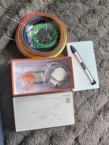 3D-ручка с комплектом аксессуаров и большим набором пластика at lalafo.kg 3D-ручка с комплектом аксессуаров и большим набором пластика