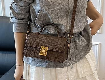 Женская мини-сумка через плечо/кросс-боди - Цвет: тёмно-коричневый - at lalafo.kg Женская мини-сумка через плечо/кросс-боди - Цвет: тёмно-коричневый -