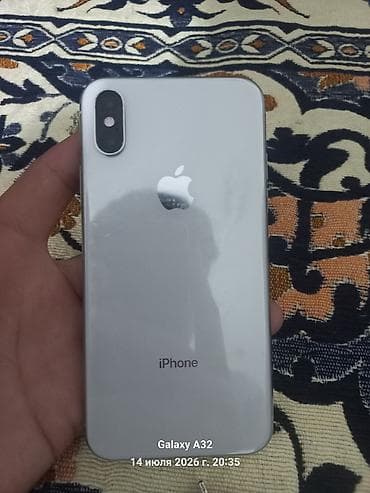IPhone (серия XS), серебристый/белый корпус, стеклянная задняя панель lalafo.kg да IPhone (серия XS), серебристый/белый корпус, стеклянная задняя панель