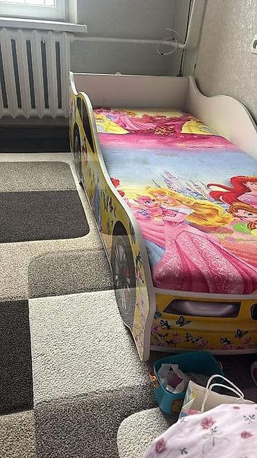 Кровать-машинка, ЛДСП at lalafo.kg — 2 Кровать-машинка, ЛДСП — 2