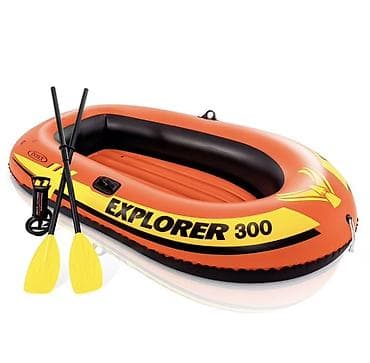 Надувная лодка Intex Explorer 300 — яркая и вместительная модель для at lalafo.kg Надувная лодка Intex Explorer 300 — яркая и вместительная модель для