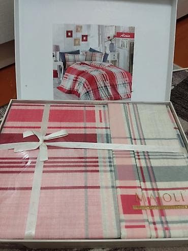 Пододеяльник простыня, наволочка комплек новая качество отличная х/б at lalafo.kg Пододеяльник простыня, наволочка комплек новая качество отличная х/б