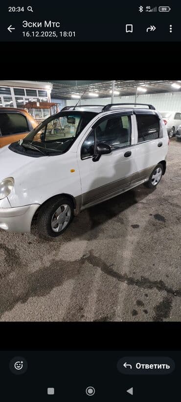 Daewoo Matiz: 2005 г., 0.8 л, Автомат, Бензин, Хэтчбэк at lalafo.kg Daewoo Matiz: 2005 г., 0.8 л, Автомат, Бензин, Хэтчбэк