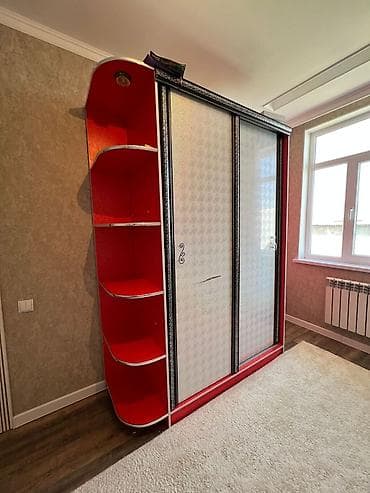 Представляем современный шкаф для одежды с распашными дверцами и двумя at lalafo.kg Представляем современный шкаф для одежды с распашными дверцами и двумя