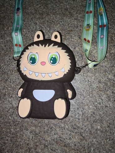 Новый кошелек из силикона Лабубу на ремне.Производство Турция lalafo.kg да Новый кошелек из силикона Лабубу на ремне.Производство Турция