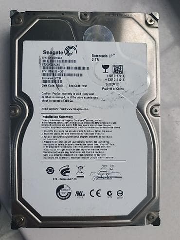 Накопитель для ПК, Б/у, Seagate, HDD, 2 ТБ, 3.5", Для ПК at lalafo.kg Накопитель для ПК, Б/у, Seagate, HDD, 2 ТБ, 3.5", Для ПК