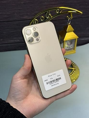 IPhone 12 Pro, Б/у, 128 ГБ, Золотой, Кабель, Зарядное устройство, Защитное стекло, В рассрочку, 72 % at lalafo.kg IPhone 12 Pro, Б/у, 128 ГБ, Золотой, Кабель, Зарядное устройство, Защитное стекло, В рассрочку, 72 %