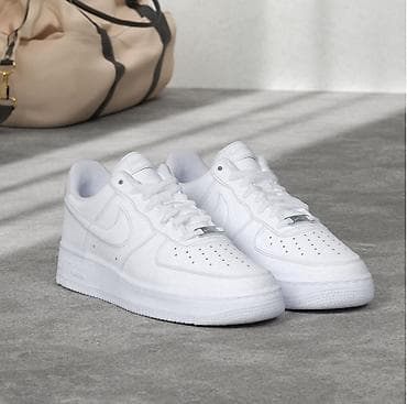 Nike Air Force 1 Low, белые - Классическая модель AF1 с низким at lalafo.kg Nike Air Force 1 Low, белые - Классическая модель AF1 с низким