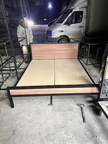 Офис эмереги: Односпальная кровать с металлическим каркасом - Размер спального lalafo.kg да — 7 Офис эмереги: Односпальная кровать с металлическим каркасом - Размер спального — 7