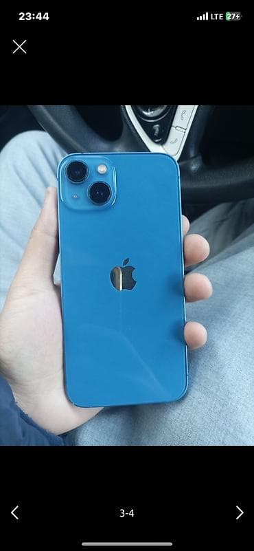 IPhone 13, Б/у, 128 ГБ, Blue Titanium, Защитное стекло, Чехол, Кабель, 100 % at lalafo.kg IPhone 13, Б/у, 128 ГБ, Blue Titanium, Защитное стекло, Чехол, Кабель, 100 %