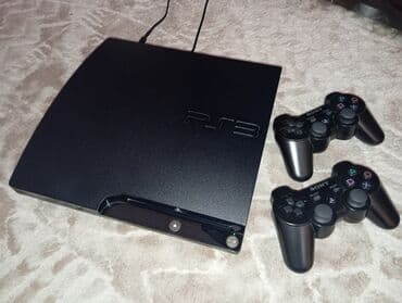 Playstation 3 Slim 250гб памяти и три джойстика в комплекте at lalafo.kg Playstation 3 Slim 250гб памяти и три джойстика в комплекте