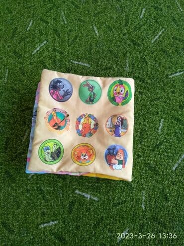 Книжка из х/б ткани для малышейможно в ванную при купаниишуршит at lalafo.kg Книжка из х/б ткани для малышейможно в ванную при купаниишуршит