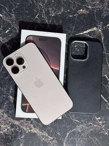 IPhone 16 Pro Max, Новый, 256 ГБ, Desert Titanium, Коробка, 92 % at lalafo.kg IPhone 16 Pro Max, Новый, 256 ГБ, Desert Titanium, Коробка, 92 %