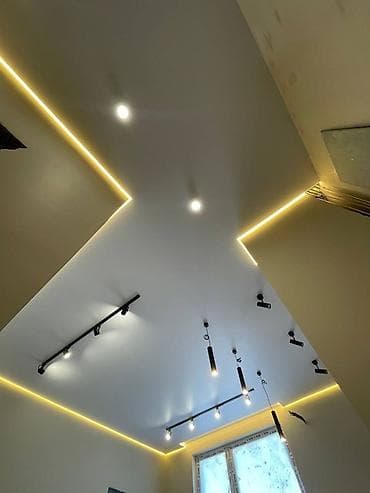 Натяжной потолок Матовое Монтаж at lalafo.kg Натяжной потолок Матовое Монтаж