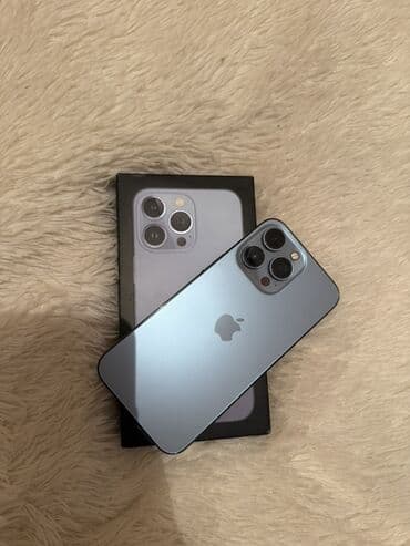 IPhone 13 Pro, Б/у, 256 ГБ, Sierra Blue, Коробка, 77 % at lalafo.kg IPhone 13 Pro, Б/у, 256 ГБ, Sierra Blue, Коробка, 77 %