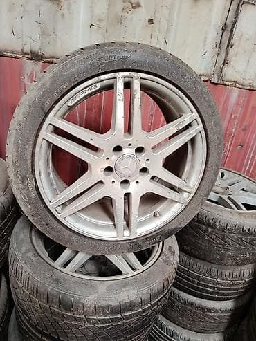 Диски Mercedes-Benz AMG с шинами Continental - Оригинальные литые at lalafo.kg Диски Mercedes-Benz AMG с шинами Continental - Оригинальные литые