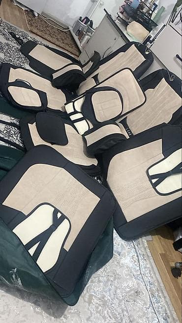 Чехлы Экокожа, С подушкой, цвет - Серый, Toyota, Новый at lalafo.kg Чехлы Экокожа, С подушкой, цвет - Серый, Toyota, Новый