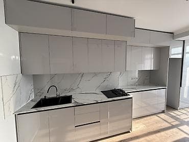 Кухонный гарнитур, цвет - Серый at lalafo.kg Кухонный гарнитур, цвет - Серый