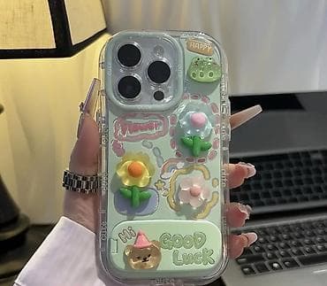 Чехол на 13 PRO MAX с зеркальцем Зелененький Новый! По-весеннему at lalafo.kg Чехол на 13 PRO MAX с зеркальцем Зелененький Новый! По-весеннему