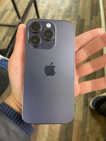 IPhone 14 Pro, Б/у, 128 ГБ, Deep Purple, Чехол, 85 % at lalafo.kg IPhone 14 Pro, Б/у, 128 ГБ, Deep Purple, Чехол, 85 %