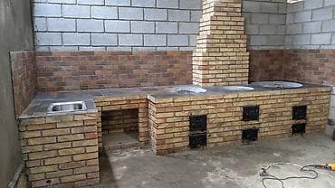 Печь-мангал/очаги из кирпича для уличной и профессиональной кухни - at lalafo.kg Печь-мангал/очаги из кирпича для уличной и профессиональной кухни -
