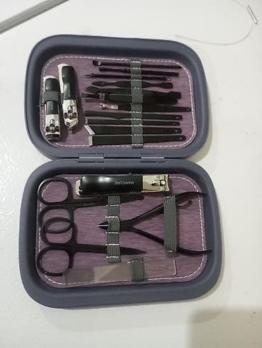 Маникюр столдору: Набор инструментов для маникюра и педикюра в компактном футляре lalafo.kg да — 1 Маникюр столдору: Набор инструментов для маникюра и педикюра в компактном футляре — 1